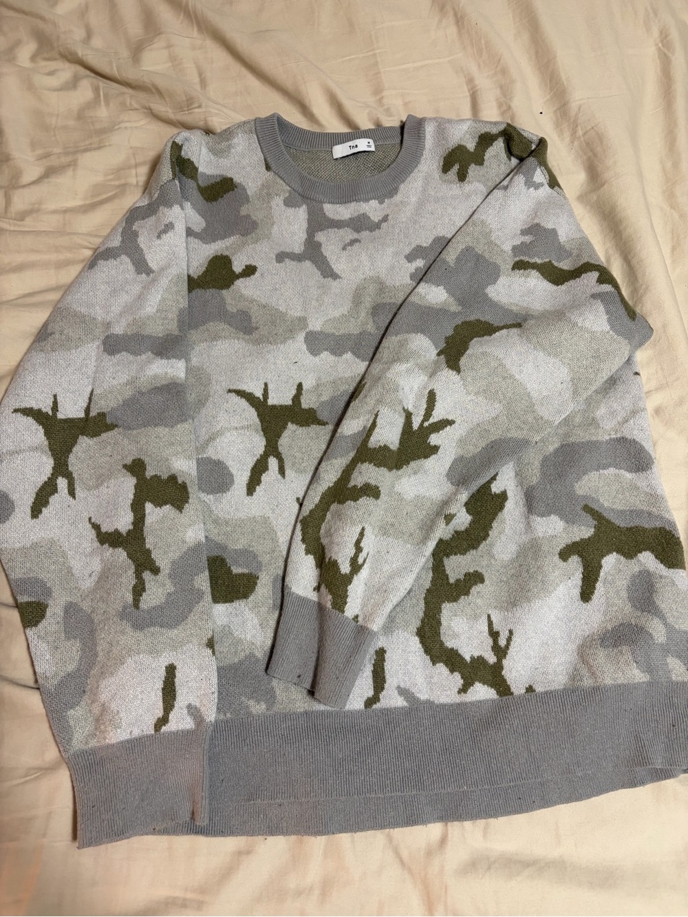 TNA Camouflage Crewneck Sweater